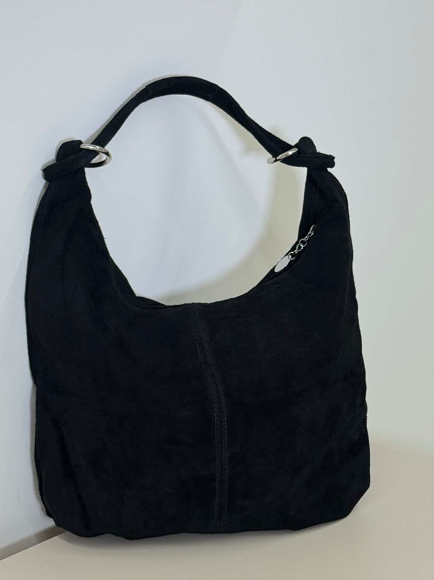 SERENA SLOUCHY SUEDE LEATHER SHOULDER BAG