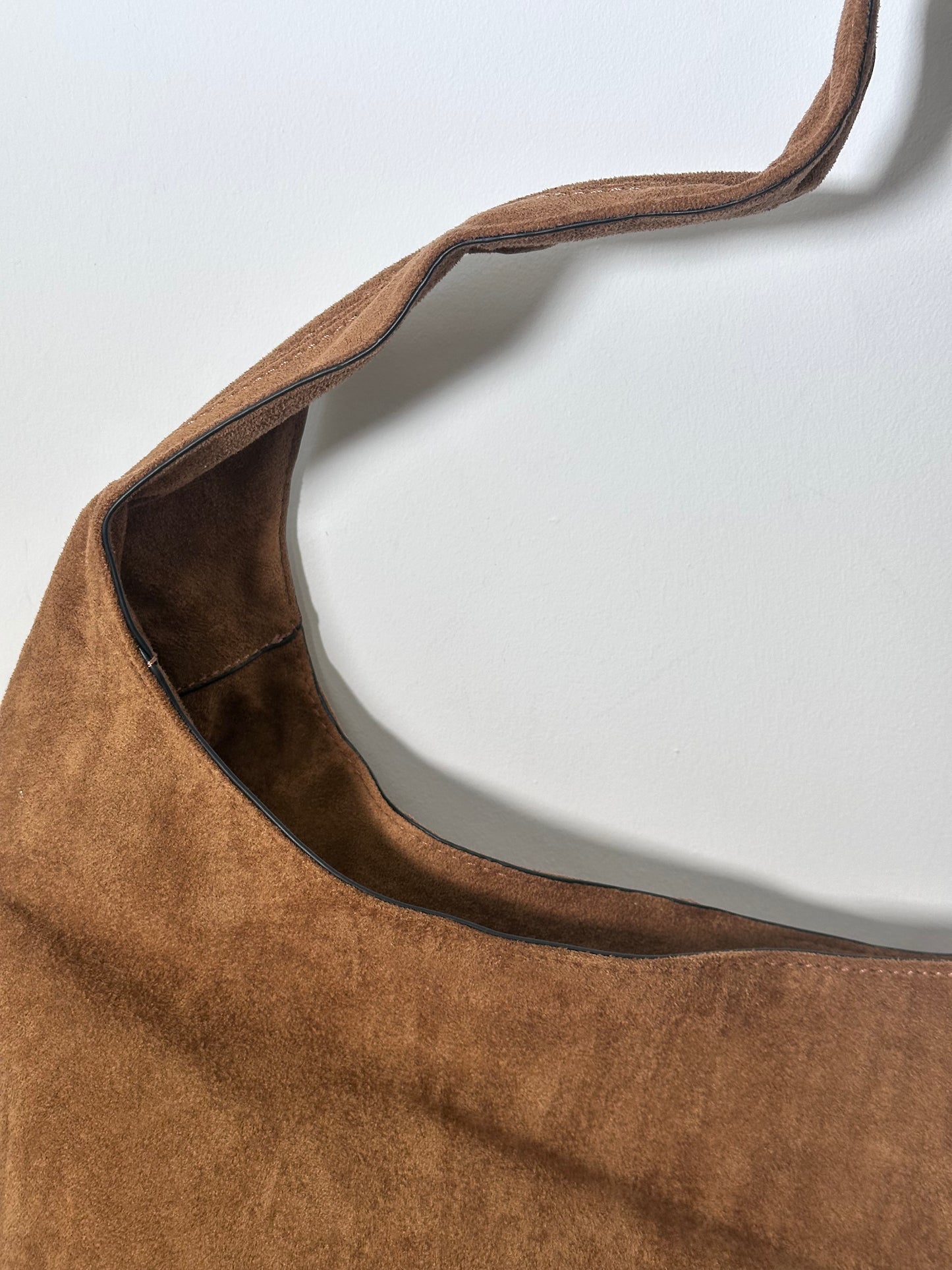SCARLETT slouchy faux suede shoulder bag