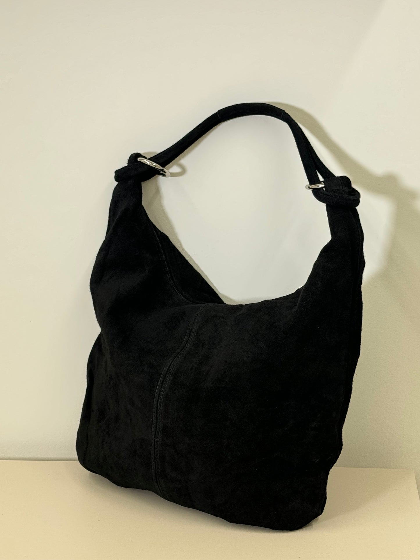 SERENA SLOUCHY SUEDE LEATHER SHOULDER BAG