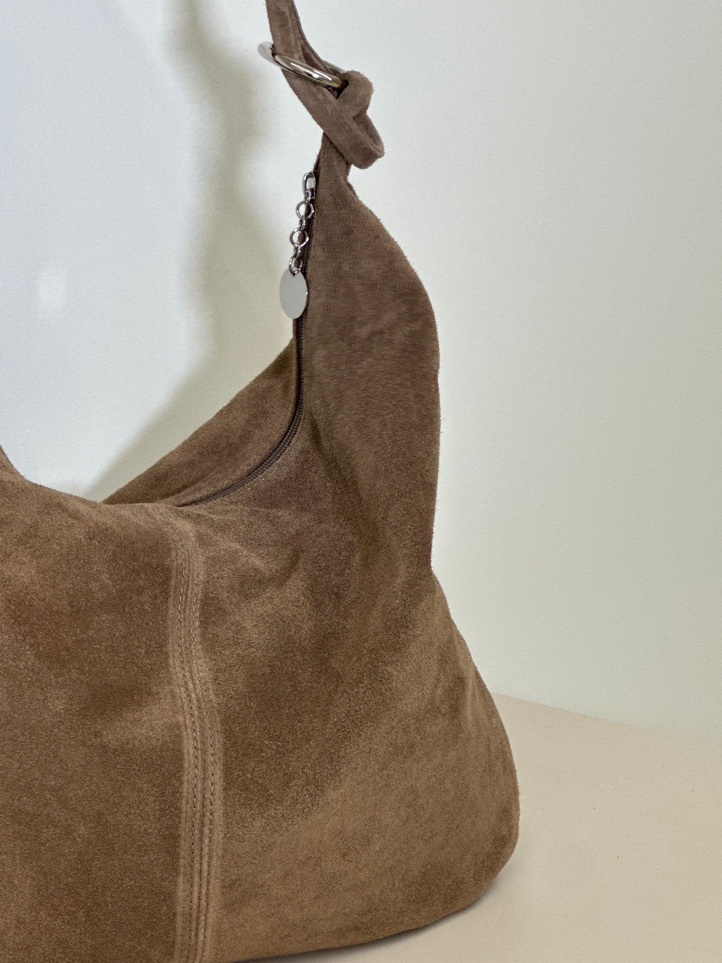 SERENA SLOUCHY SUEDE LEATHER SHOULDER BAG