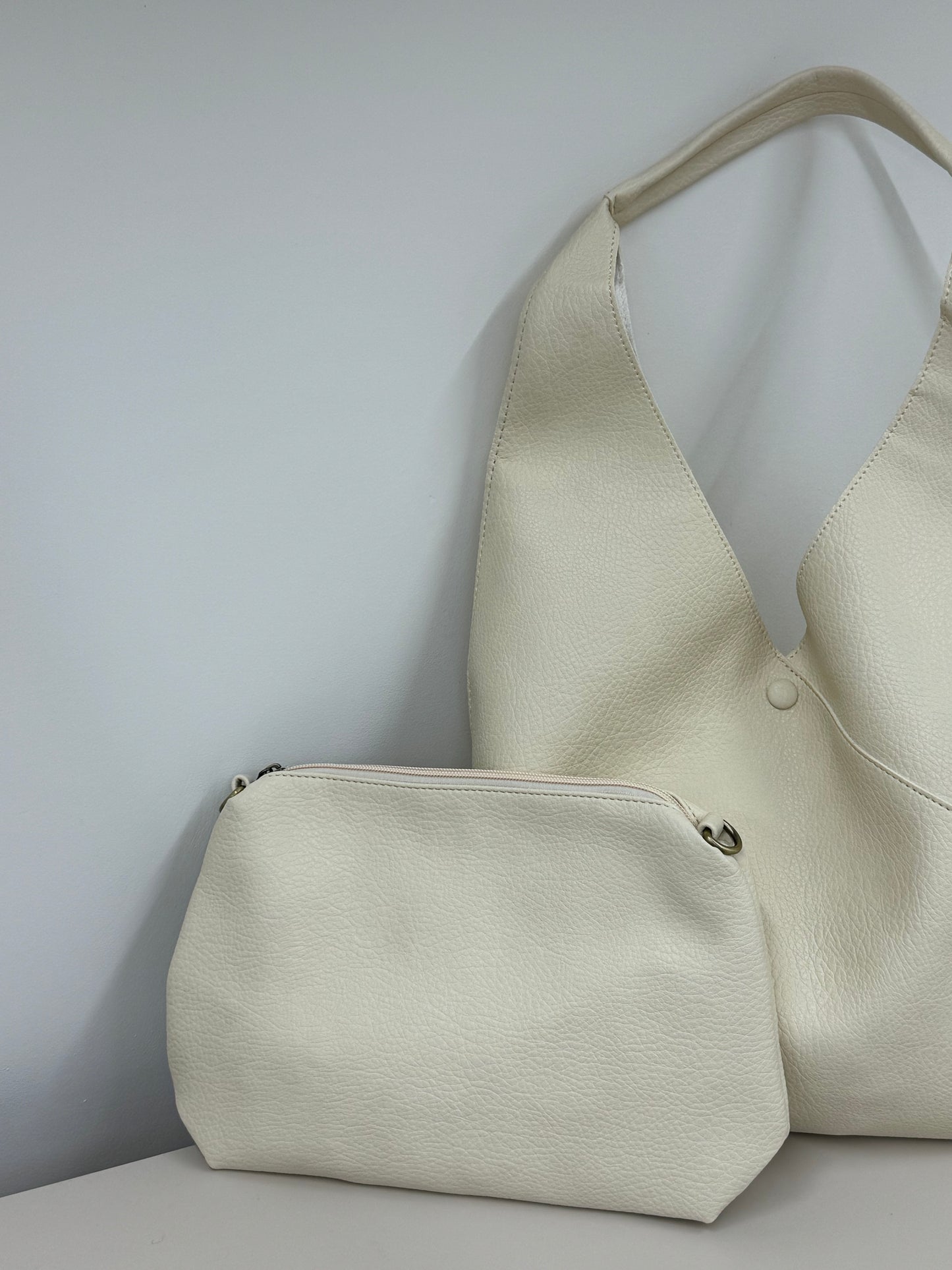 KYOMI Buttercream slouchy handbag