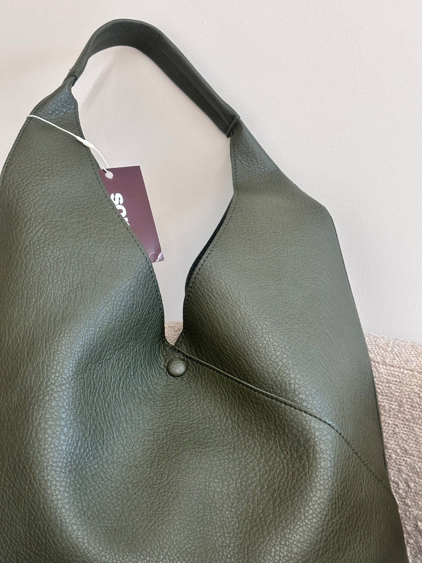 KYOMI SLOUCHY SHOULDER BAG OLIVE