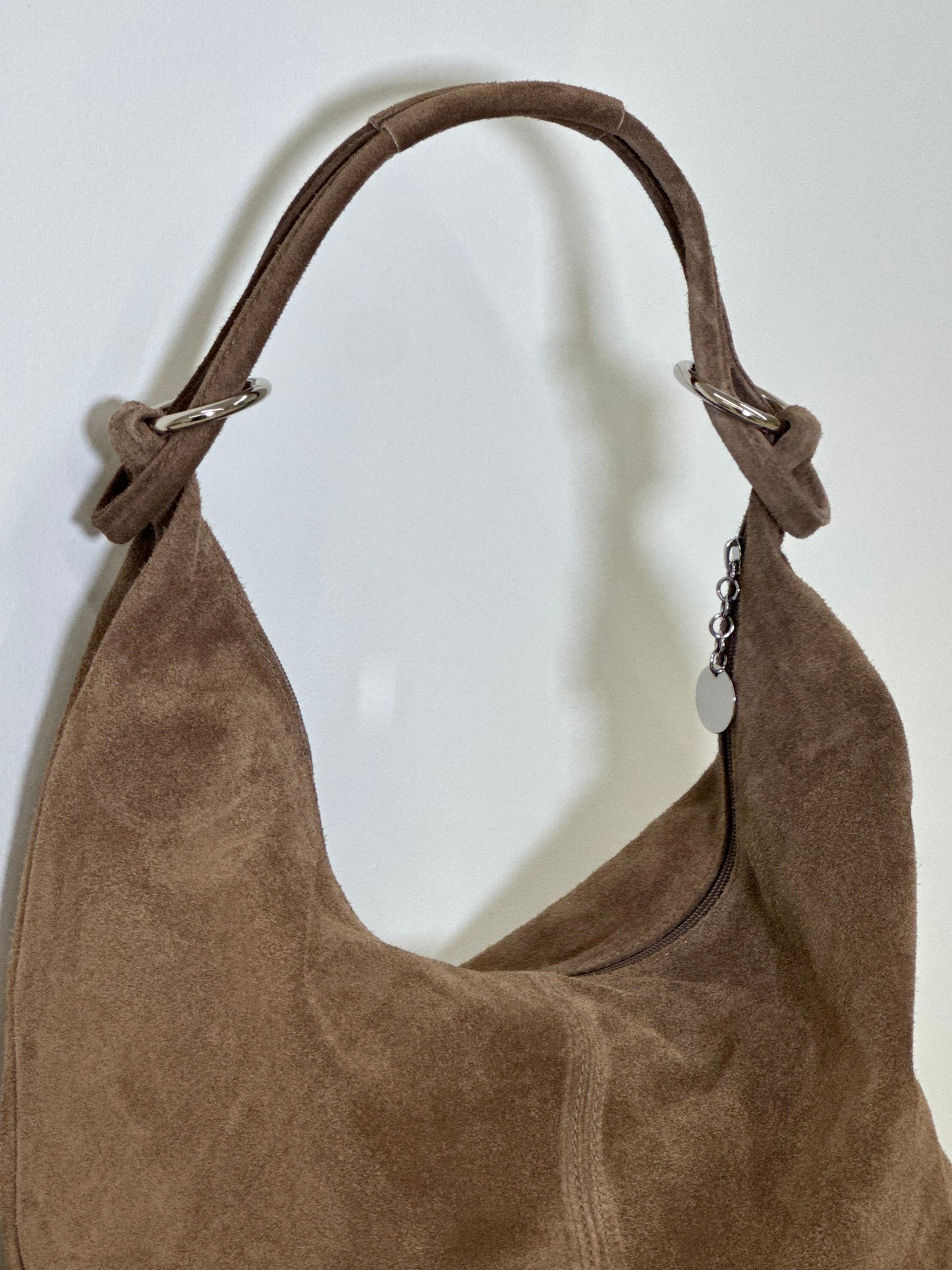 SERENA SLOUCHY SUEDE LEATHER SHOULDER BAG