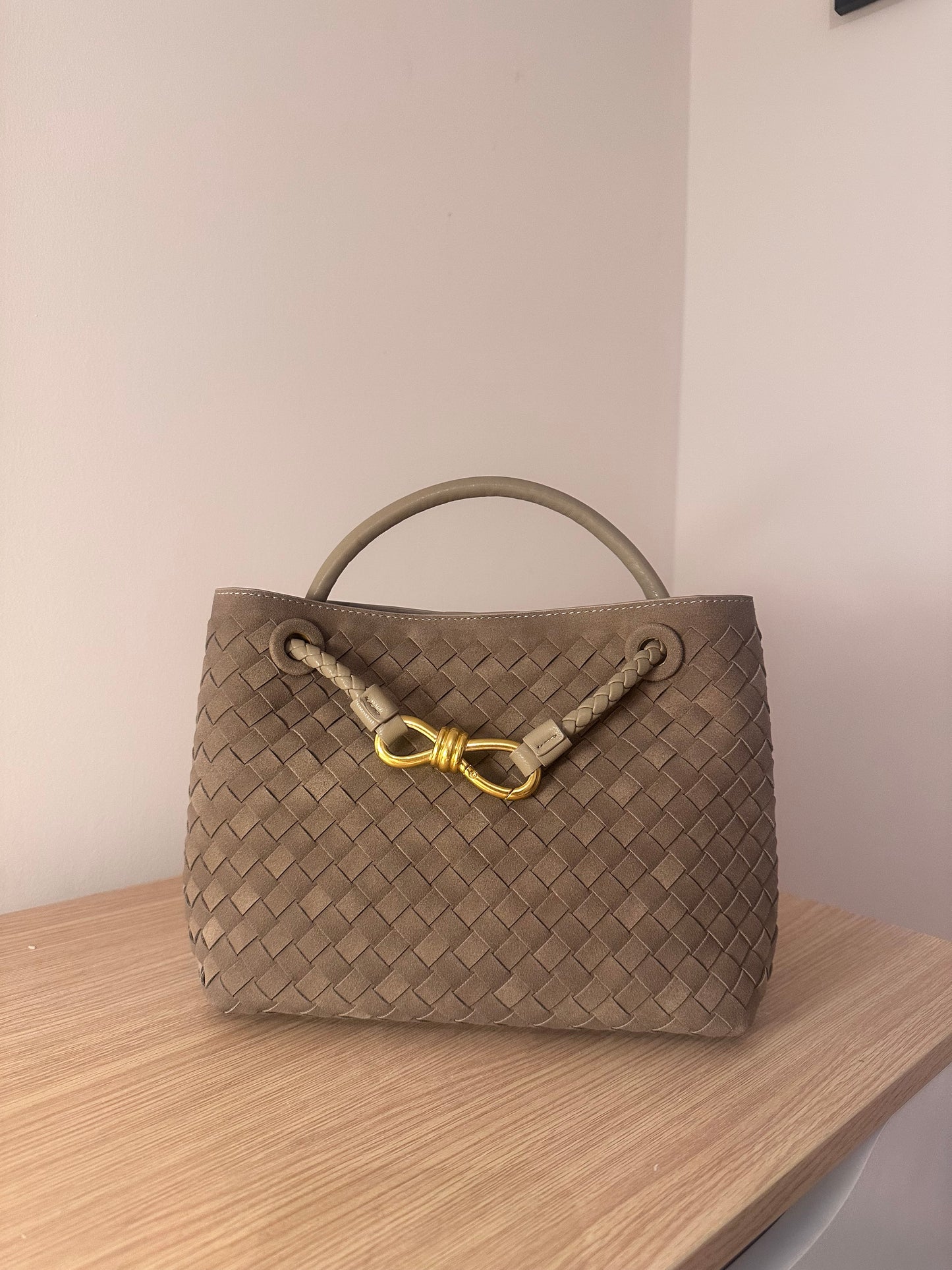 GIGI brushed woven handbag mini