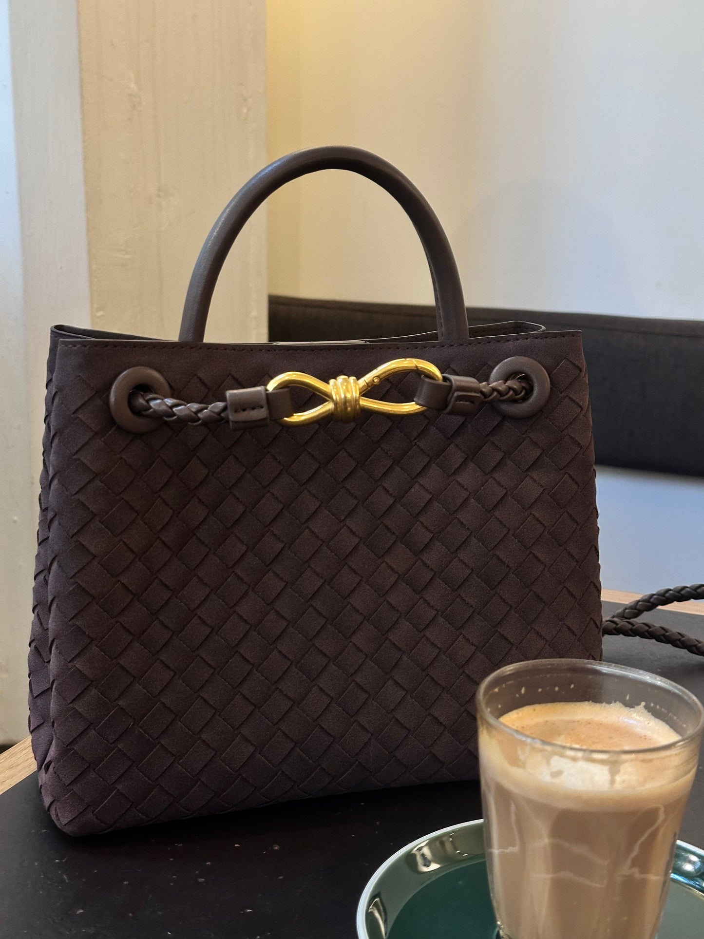 GIGI brushed woven handbag mini