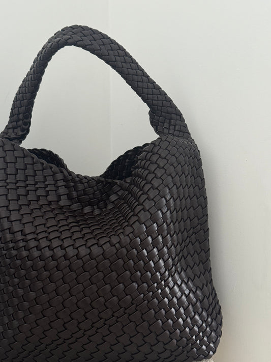RAIMI WOVEN SLOUCHY SHOULDER BAG