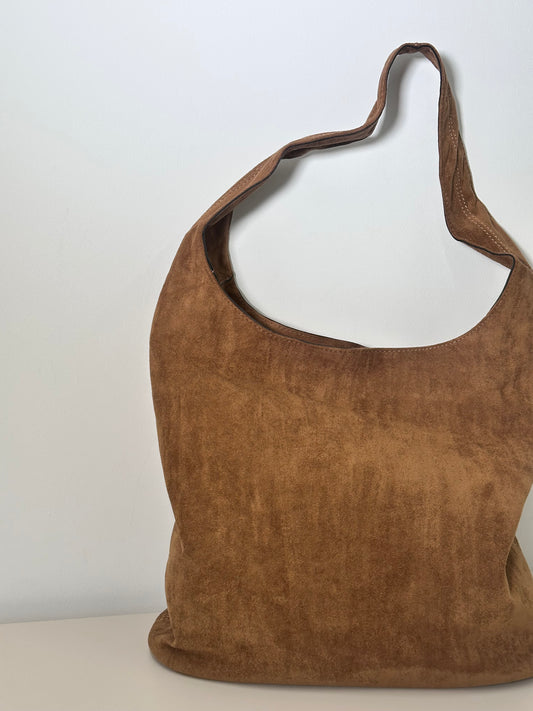 SCARLETT slouchy faux suede shoulder bag