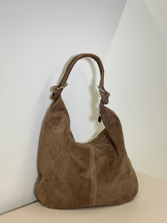SERENA SLOUCHY SUEDE LEATHER SHOULDER BAG